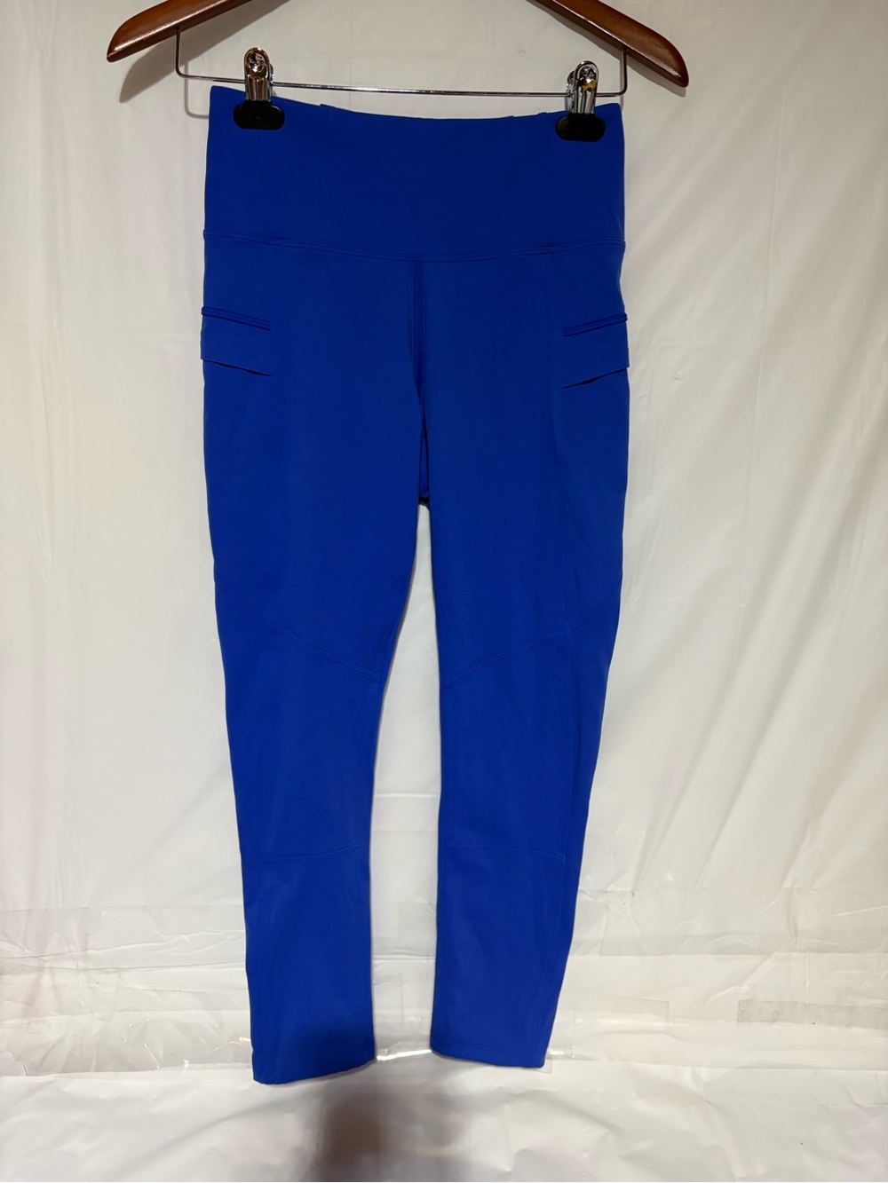 Stio Electric Blue High-Waist Capri Leggings